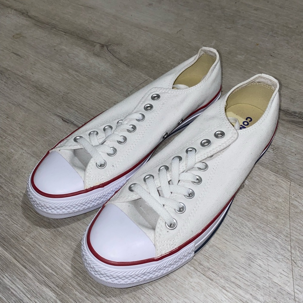 New Converse white classic low top all star chuck Taylor athletic shoes men 8.5